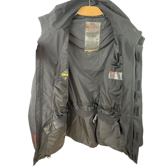 Prada Linea Rossa Black Technical Gore-Tex Jacket Size XL/ IT 54 - Picture 7 of 15